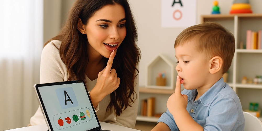 گفتاردرمانی کودکان دیرگو