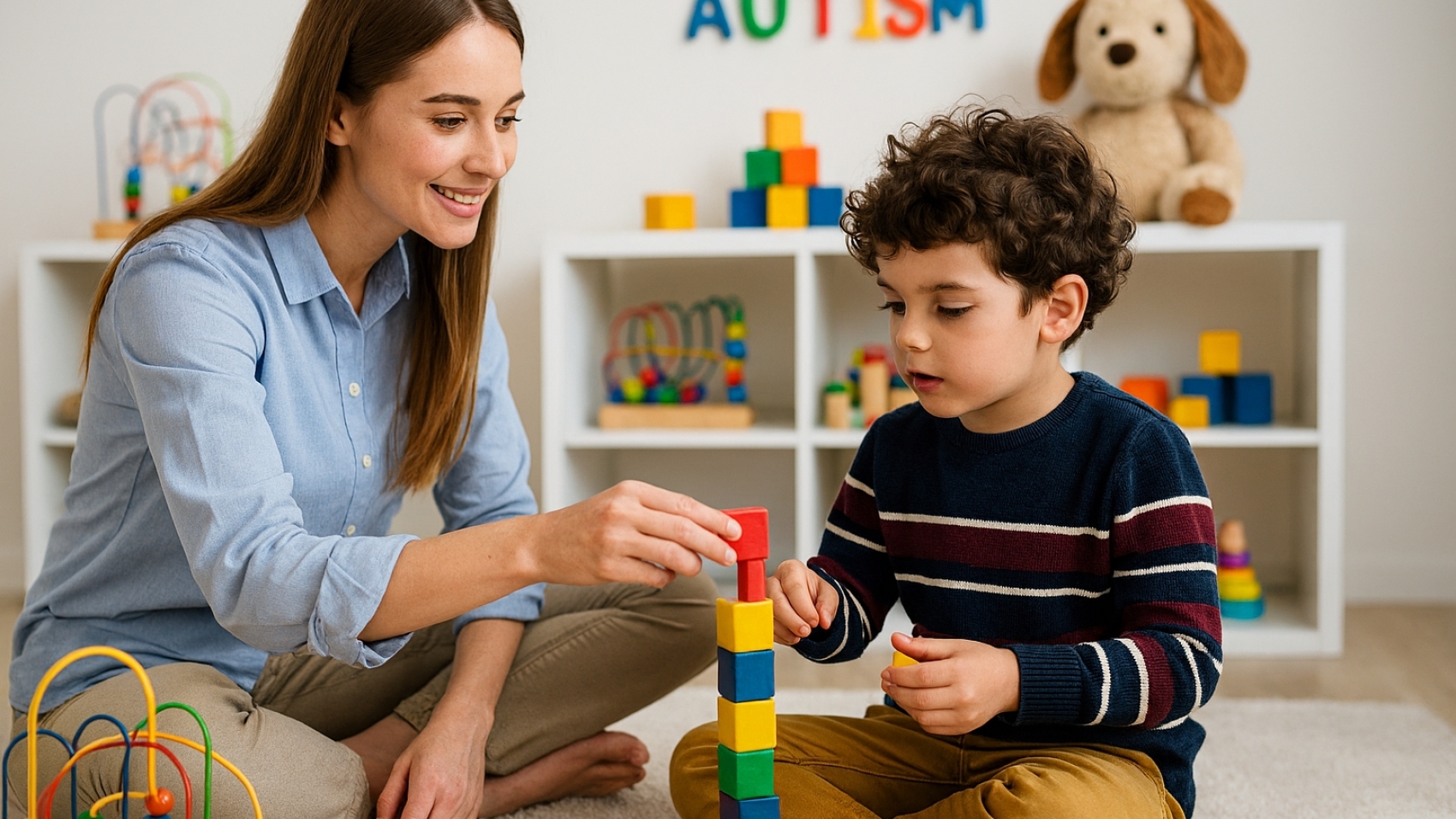 بازی‌ درمانی برای کودکان اتیسم