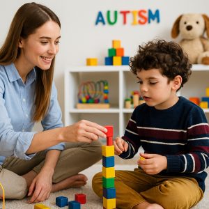 بازی‌ درمانی برای کودکان اتیسم